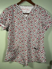 Marilyn Monroe Print Womens Scrub Top Size Medium Comfortable By MediChic