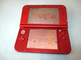 Nintendo New 3DS XL Red System w/Charger & Case US Version Excellent FREE Ship!