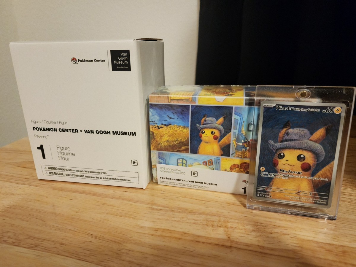 Pokemon Van Gogh Pikachu with Grey Felt Hat bundle only