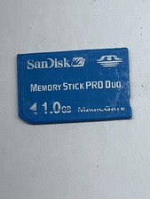 SanDisk 1GB Memory Stick Pro Duo Genuine Memory Card For Sony Camera / PSP
