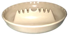 GES-LINE #341 Melamine Mid Century Modern Beige Table Ashtray USA Vintage