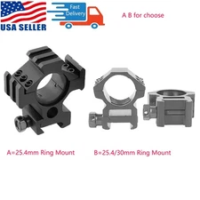 1" to 30mm Scope Ring Tri-rail Rails Picatinny Mount/1" Ring Low Profile Mount