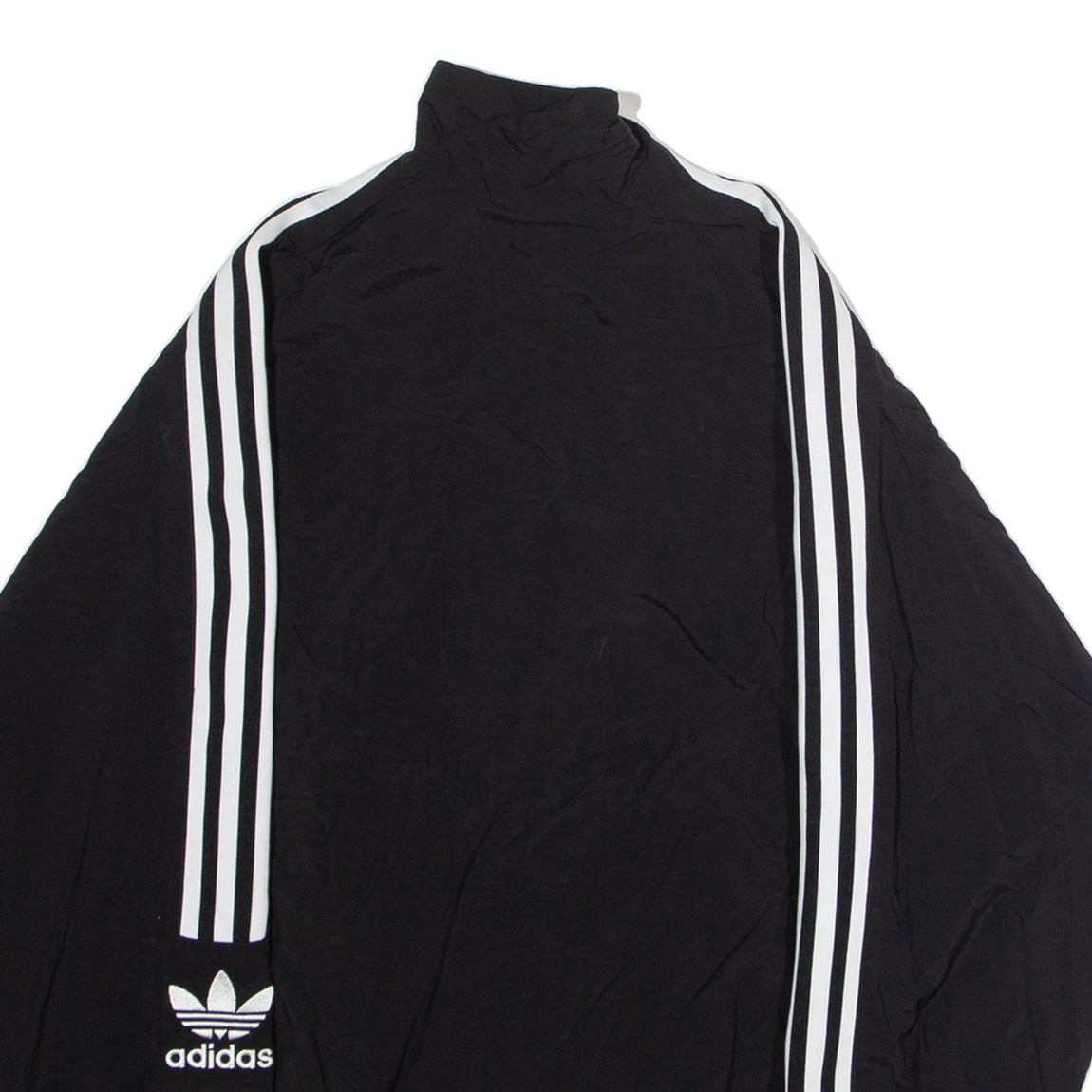 ADIDAS ORIGINALS Womens Track Jacket Black Nylon UK 18 UK