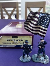 BRITAINS Civil War Valley Campaign Union Infantry Command Set 17662
