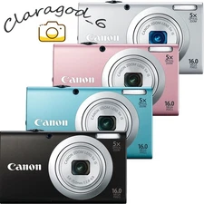 Canon PowerShot A2400 IS Digital Camera 16.0 MP 4X Optical Zoom with Accessories
