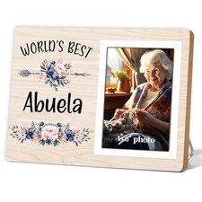 Grandma Gifts Picture Frame,World's Best Abuela Photo Frame, Abuela