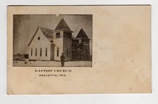 Bellevue Texas Baptist Church Destroyed By Devestating Cyclone In 1906 Postcard