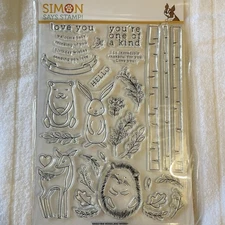 Simon Says Stamp Woodland Whimsy Brand New Set Rubber Dies Stamp!