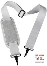 Shoulder Strap, Durable 55" Universal Replacement Laptop Shoulder Strap, Grey
