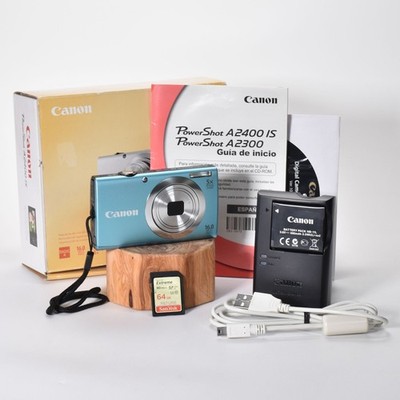 Canon PowerShot A2400 IS 16.0MP Digital Camera - Blue for sale