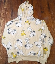 Peanuts Snoopy Woodstock Pullover Hoodie Retro Classic Casual XL Unisex Used