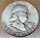 1963 Franklin Half Dollar 90% Silver