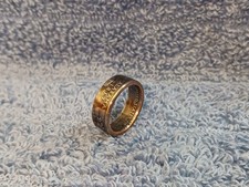 Alabama Handcrafted Washington Quarters coin ring, size 7 2003