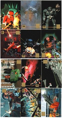 1995 Star Wars Galaxy Series 3 Lucas Arts Gold Foil Complete 12 Card Insert Set