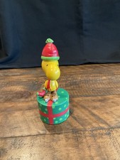 Peanuts Vintage 2005 Ceramic and Wood Push Up Finger Puppets Featuring Snoopy