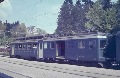 org Dia SBB BDe 4/4 1642 Bw Winterthur in Wald/Tösstal 25.07.1970 (23112