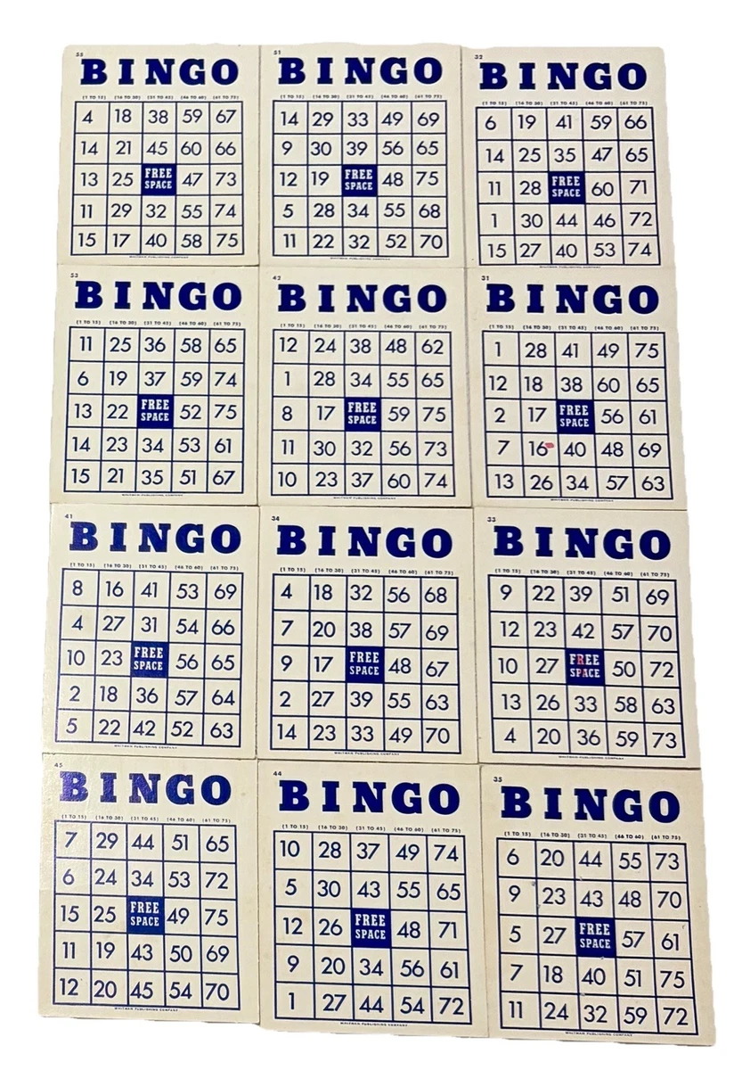 Bingo Cardboard Game Cards for sale | eBay
