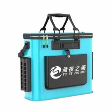 Collapsible Fishing Pail Space-Saving EVA Fishing Pail with Holder