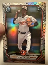 2026 Bowman Chrome Reptilian Refractor #BCP79 Esteban Mejia 1st Orioles