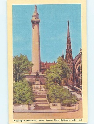 Linen MONUMENT SCENE Baltimore Maryland MD m/01 AE7564