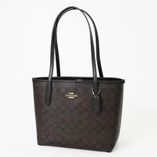 COACH Small City Tote Bag In Signature Canvas CU759 Outlet NEW