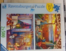 Ravensburger 2x500XL "Cozy Cabana  Cozy Bathroom" Jigsaw Puzzles -