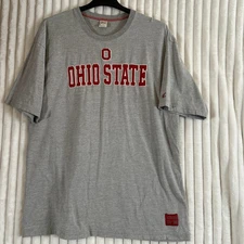 Vtg 90's Ohio State Colosseum Athletics NCAA Gray  Crewneck T Shirt L