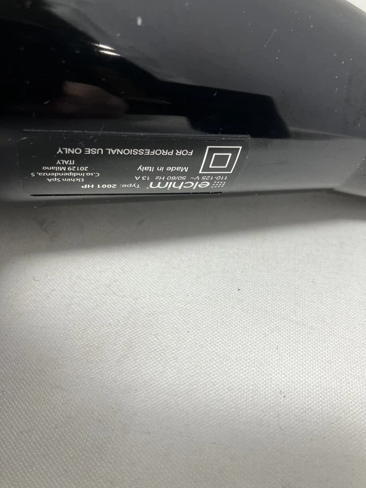 Elchim Professional 2001 High Pressure Hair Dryer - 2000 Watt BLACK - Image 3 of 3