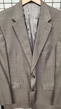 HART SCHAFFNER MARX GOLD TRUMPETER mens tan sport coat Wool Silk blazer 44 R USA