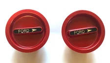 BIG SPICER HUB DANA 44 60 FORD RED LOCK OUT ACTUATING KNOB / DIAL LOCKING  PAIR
