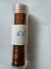 1955 Wheat Penny 49 Coins in Tube BU RD