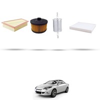 Hoffcar Wartungsset - 4 Filter FüR Renault Megane Cc 1.2 Tce 97KW Ab 2013
