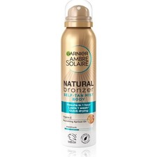 Image of Garnier Ambre Solaire Bronzer Quick Drying MEDIUM Self Tan Face Mist 150ml
