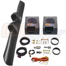 GlowShift Dual Pillar Pod w T7 Boost Fuel PSI Gauges for 98-02 Dodge Ram Cummins