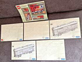 LEGO 10020 10022 10025 SANTA FE + WAGONS - 6 X GENUINE INSTRUCTIONS 👍
