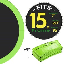 Yescom Trampoline Mat  Pad Replacement Kit 96V-Hook Fits 15 ft Trampoline Frame