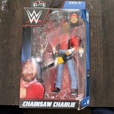 WWE Elite Action Figures, Chainsaw Charlie Figure with Accessories, Collectible 