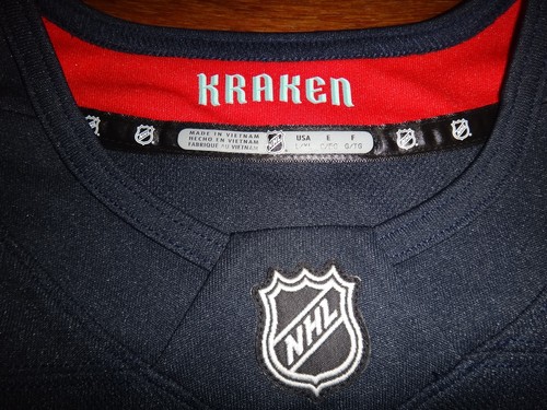 Youth Brandon Tanev #13 Seattle Kraken NHL Navy Home Premier Player Jersey - Picture 4 of 8