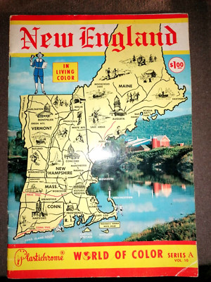 Plastichrome Infoheft ''NEW ENGLAND'' USA / World of Color Series A