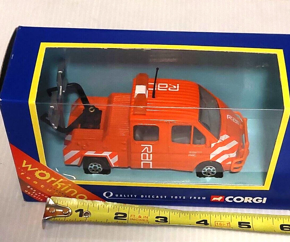 #58204 Corgi Ford Transit Wrecker -RAC 1/43 Diecast w/Operating Winch/Lift NEW - Image 3 of 3