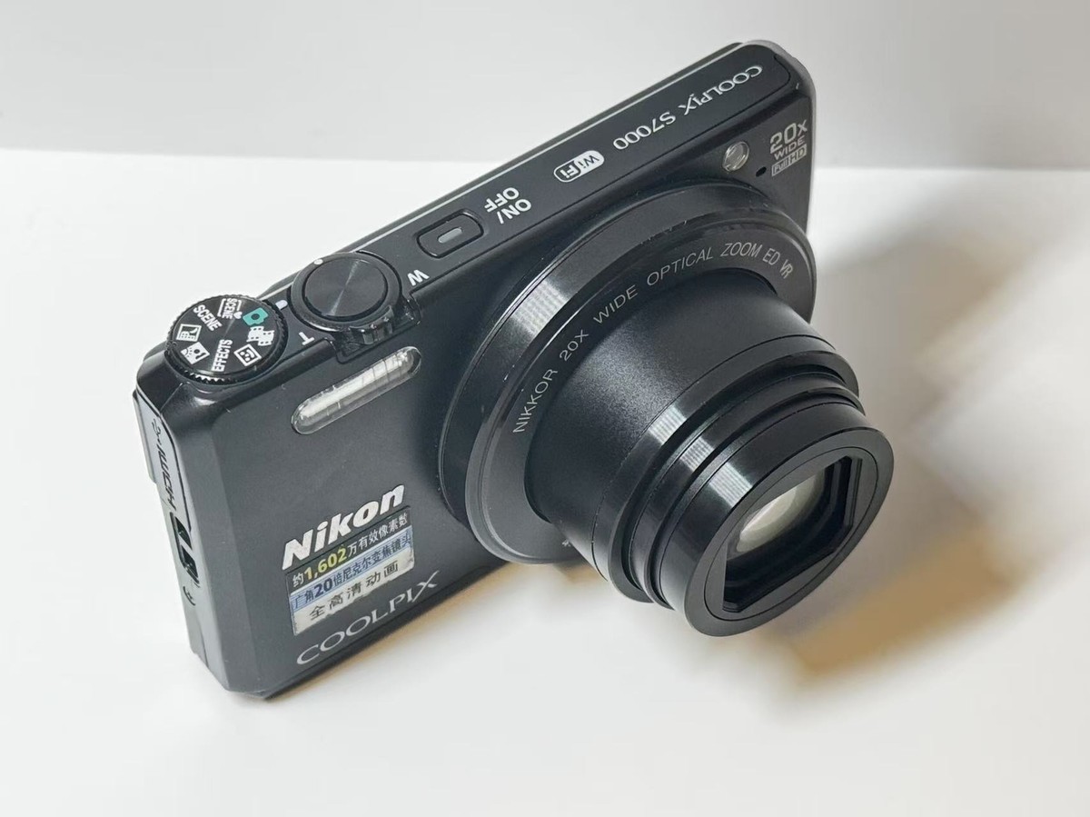 Nikon COOLPIX S7000 16MP Digital Camera - 20x Zoom & WiFi Black 95