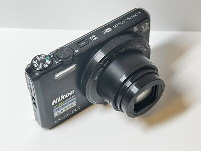 Nikon COOLPIX S7000 16MP Digital Camera - 20x Zoom & WiFi Black 95