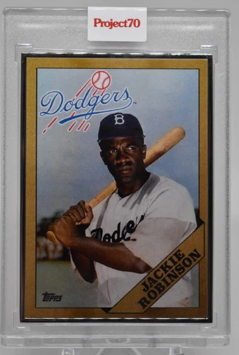 TOPPS PROJECT 70 JACKIE ROBINSON BY INFINITE ARCHIVES - AP 1/51 SILVER FRAME #16