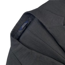 41 L Brooks Brothers 1818 Madison X Saxxon Charcoal Grey Herringbone Suit USA