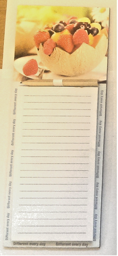 Magnetic Look Shopping Lists Pad Notepad Tear Off Pages Fridge Memo Meal Planner - Picture 7 of 29