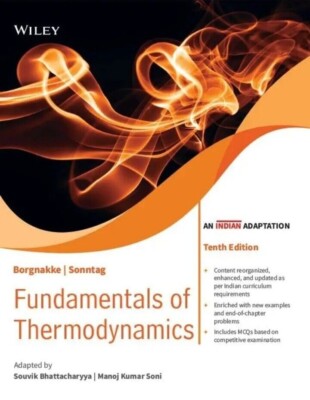 4-7DAYS DELIVERY- Fundamentals of Thermodynamics by Sonntag, Borgnakke, 10TH ED.