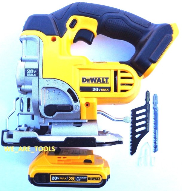 New DeWalt DCS331 20V Cordless Variable Jig Saw, 1) DCB203 Battery 20