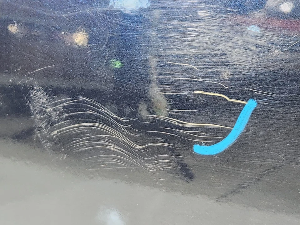 ✅05-12 OEM Porsche 986 987 997 painel frontal direito porta do passageiro azul NOTA* - Imagem 2 de 4