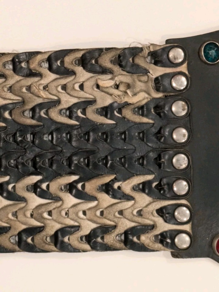 Vintage 50's Harley/Buco style leather motorcycle kidney belt With