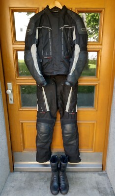 Probiker Leder Textil Motorrad Jacke52, Hose48 Vanucci Leder Touring Stiefel 42